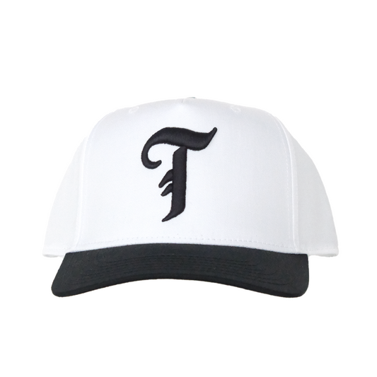 TDK Old English T Cap WHT / BLK